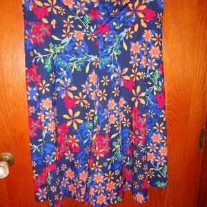 LulaRoe 2XL floral Azure Skirt